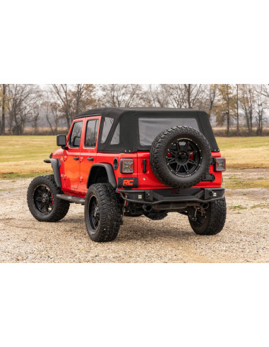ROUGH COUNTRY Oval Nerf Steps Black 4 Door |...
