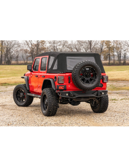 ROUGH COUNTRY ESTRIBERAS Ovaladas Negras 4 Puertas | Jeep Wrangler Unlimited JL