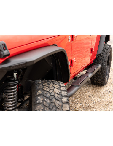 ROUGH COUNTRY Oval Nerf Steps Black 4 Door |...