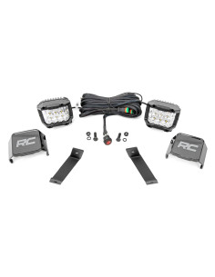 ROUGH COUNTRY LIGHTING LED Kit Ditch Mount 3" OSRAM Wide...