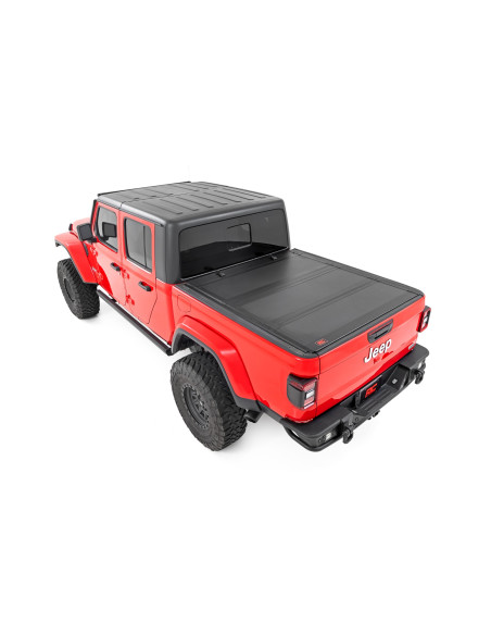 ROUGH COUNTRY Hard Tri-Fold Flip Up Bed Cover 5' Bed | Jeep Gladiator JT