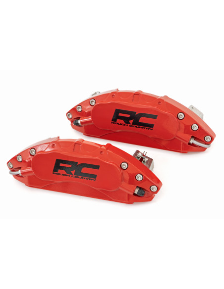 ROUGH COUNTRY Embellecedores Pinzas Freno Rojo Sport | Jeep Wrangler JL | Jeep Gladiator JT