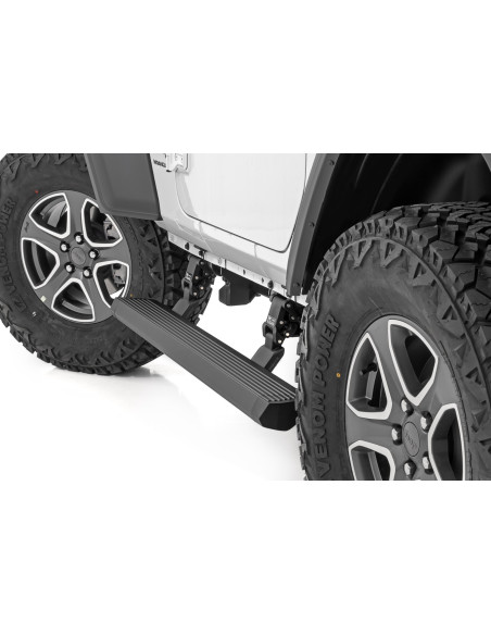 ROUGH COUNTRY Estriberas Electricas Power Steps | Jeep Wrangler JL 2 Puertas