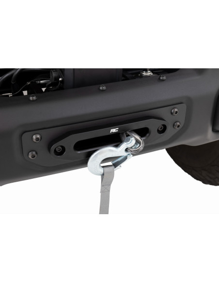 ROUGH COUNTRY Winch Mounting Plate Modular Steel OE Bumper | Jeep Wrangler JL | Jeep Gladiator JT