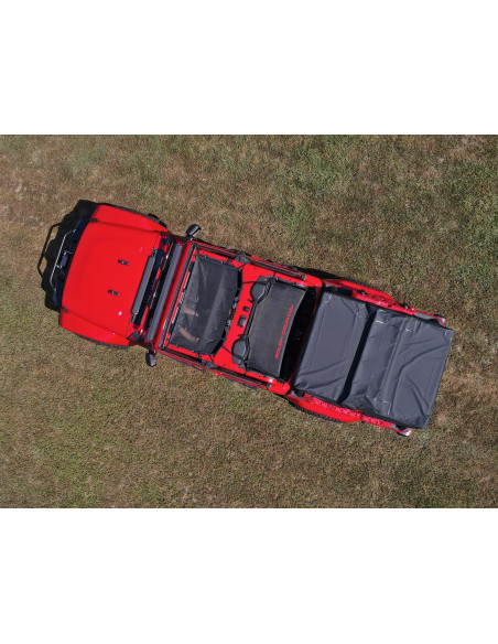 ROUGH COUNTRY Mesh Bikini Top Plus Black | Jeep Gladiator JT