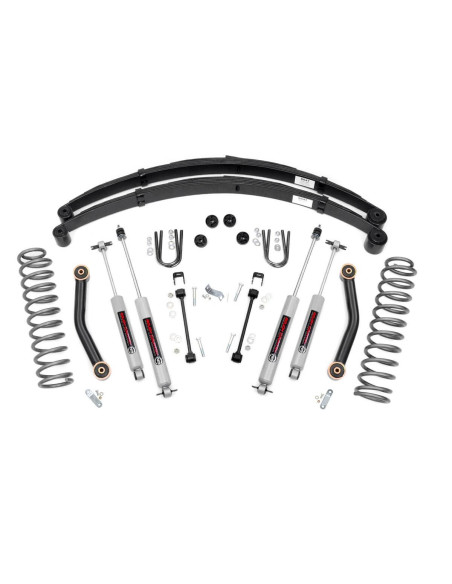 ROUGH COUNTRY KIT SUSPENSION 4.5" Ballestas RR | Jeep Cherokee XJ