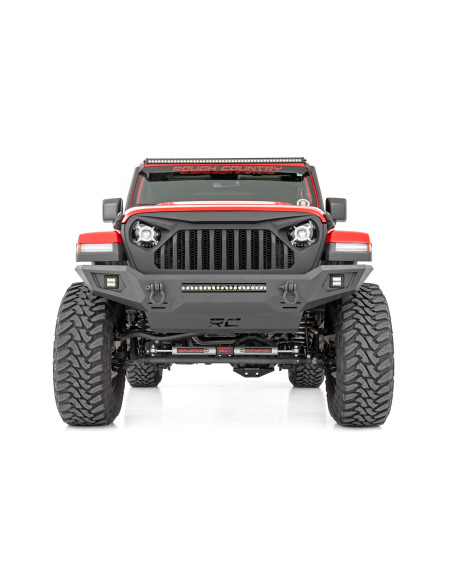 ROUGH COUNTRY PARAGOLPES Y PROTECCIONES Delantero con Skid Plate | Jeep Wrangler JK JL | Jeep Gladiator JT