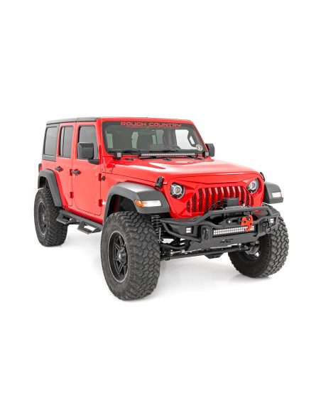 ROUGH COUNTRY Faros LED 9" DRL Halo Homologados DOT | Jeep Wrangler JL | Jeep Gladiator JT