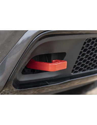 ROUGH COUNTRY Forged Tow Hooks Red | Jeep Grand...