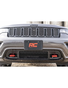 ROUGH COUNTRY Forged Tow Hooks Red | Jeep Grand Cherokee 2