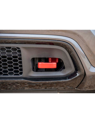 ROUGH COUNTRY Forged Tow Hooks Red | Jeep Grand...