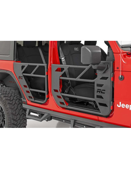 ROUGH COUNTRY Tubular Doors Front and Rear | Jeep Gladiator JT | Jeep Wrangler JL