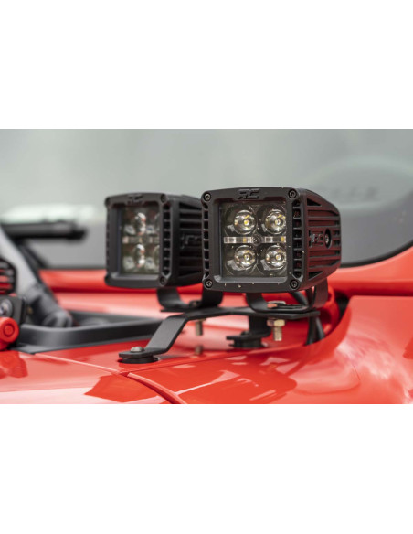 ROUGH COUNTRY ILUMINACION Kit LED Cuadruple 2" Capo DRL Blanco | Jeep Gladiator JT | Jeep Wrangler JL