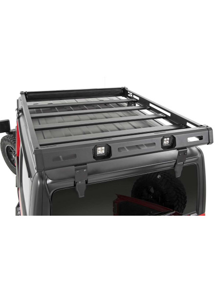 ROUGH COUNTRY ROOF RACK Black Series Lights | Jeep Wrangler JL