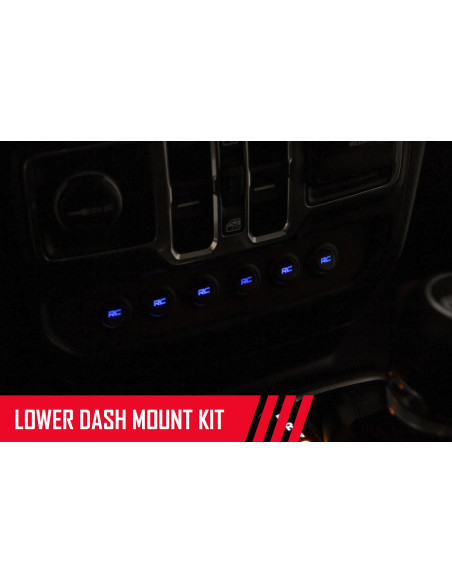 ROUGH COUNTRY LIGHTING MLC-6 Multiple Light Controller Lower Dash | Jeep Wrangler JL