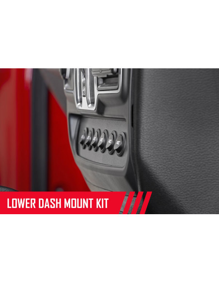 ROUGH COUNTRY LIGHTING MLC-6 Multiple Light Controller Lower Dash | Jeep Wrangler JL
