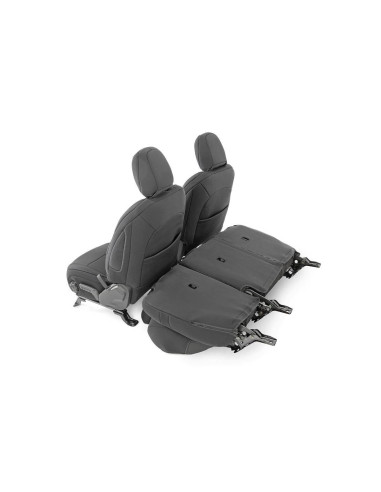 ROUGH COUNTRY Seat Covers Front and Rear with...