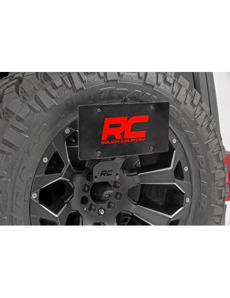 ROUGH COUNTRY SOPORTE REUBICACION MATRICULA | Jeep Wrangler JL | Wrangler Unlimited JL