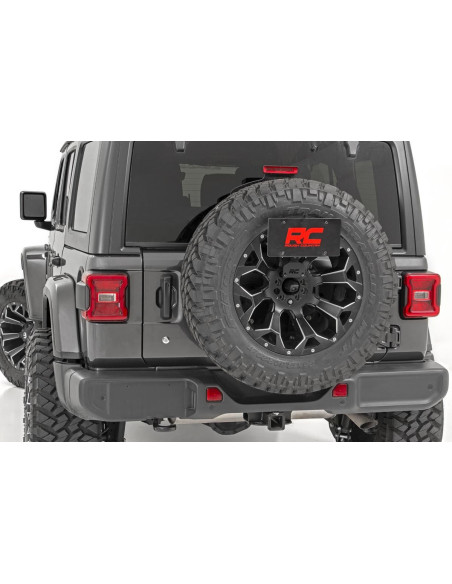 ROUGH COUNTRY SOPORTE REUBICACION MATRICULA | Jeep Wrangler JL | Wrangler Unlimited JL