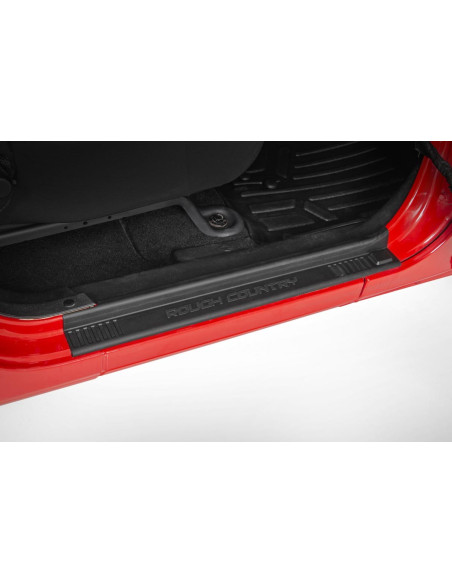 ROUGH COUNTRY INTERIOR Entry Guards Front & Rear | Jeep Wrangler JK