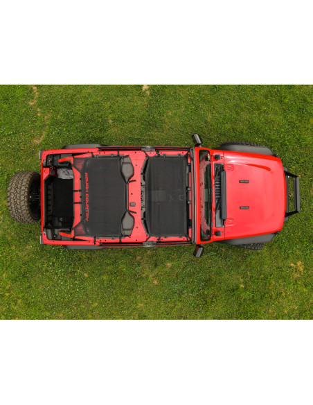 ROUGH COUNTRY TECHO Bikini Mesh Plus Negro | Jeep Wrangler JL | Wrangler Unlimited