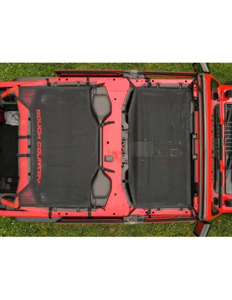ROUGH COUNTRY TECHO Bikini Mesh Plus Negro | Jeep Wrangler JL | Wrangler Unlimited