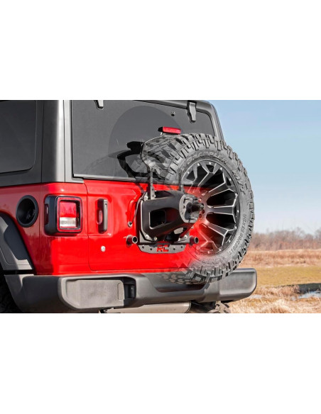 ROUGH COUNTRY Placa Reubicacion Rueda Repuesto sin Sensor | Jeep Wrangler JL