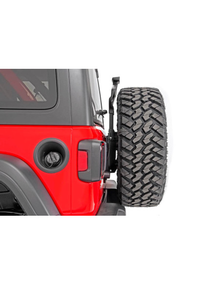 ROUGH COUNTRY Tire Carrier Relocation Plate No Prox | Jeep Wrangler JL