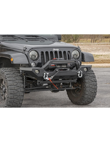 ROUGH COUNTRY Front Bumper Sport OE Fog | Jeep...