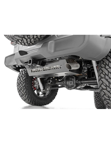 ROUGH COUNTRY Muffler Skid Plate | Jeep Wrangler JL | Wrangler Unlimited