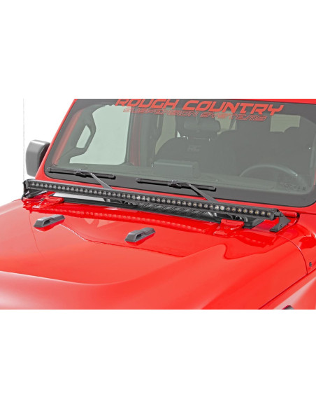 ROUGH COUNTRY LIGHTING 50" LED Bar Kit Cowl Mount | Jeep Wrangler JL | Jeep Gladiator JT