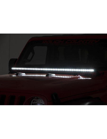 ROUGH COUNTRY ILUMINACION Kit Barra LED 50" Capo | Jeep Wrangler JL | Jeep Gladiator JT