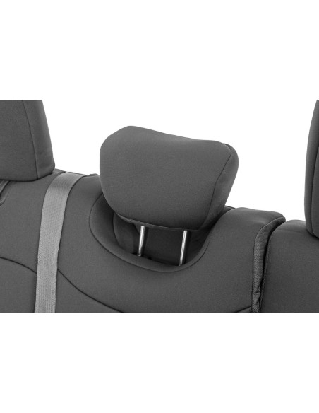 ROUGH COUNTRY Seat Covers Front and Rear | Jeep Wrangler Unlimited