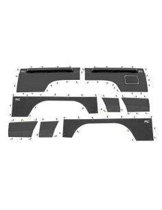 ROUGH COUNTRY Full Body Armor Front & Rear Combo | Jeep...