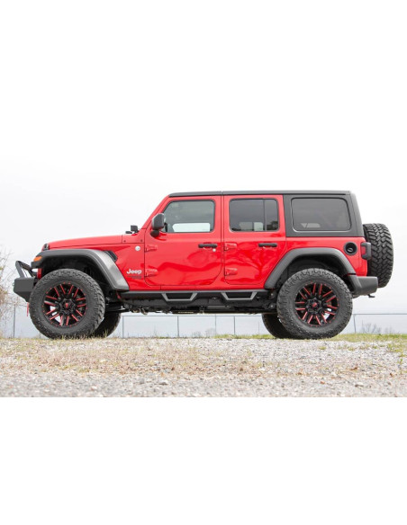 ROUGH COUNTRY Contoured Drop Steps 4 Door | Jeep Wrangler JL | Wrangler Unlimited