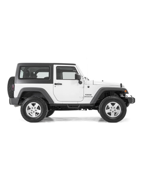 ROUGH COUNTRY ESTRIBERAS Contoured Drop | 2 Puertas | Jeep Wrangler JK