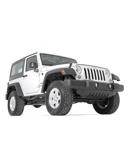 ROUGH COUNTRY ESTRIBERAS Contoured Drop | 2 Puertas | Jeep Wrangler JK