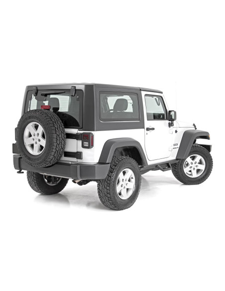 ROUGH COUNTRY Contoured Drop Steps | 2 Door | Jeep Wrangler JK