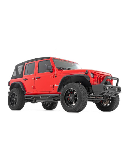 ROUGH COUNTRY ESTRIBERAS Nerf Steps Wheel to Wheel 4 Puertas | Jeep Wrangler Unlimited JL