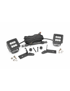 ROUGH COUNTRY LIGHTING 2" LED Cubes Hinge Mount Black |...