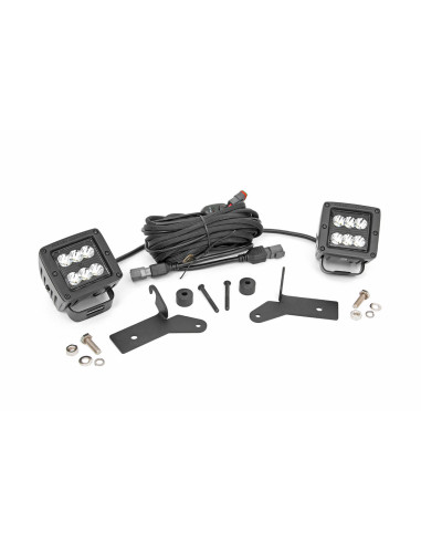 ROUGH COUNTRY LIGHTING 2" LED Cubes Hinge Mount...