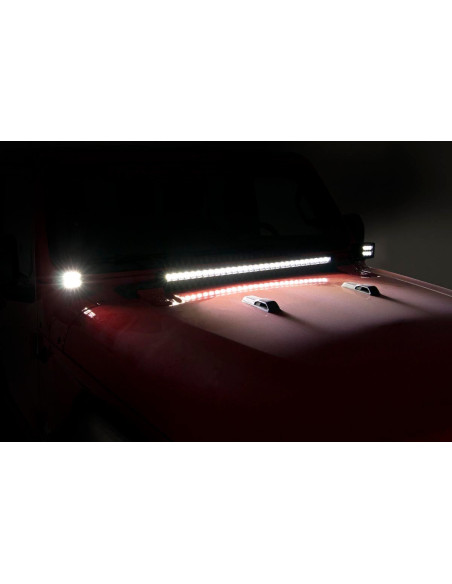 ROUGH COUNTRY ILUMINACION Cubos LED 2" en Bisagra Negros | Jeep Wrangler JL | Jeep Gladiator JT