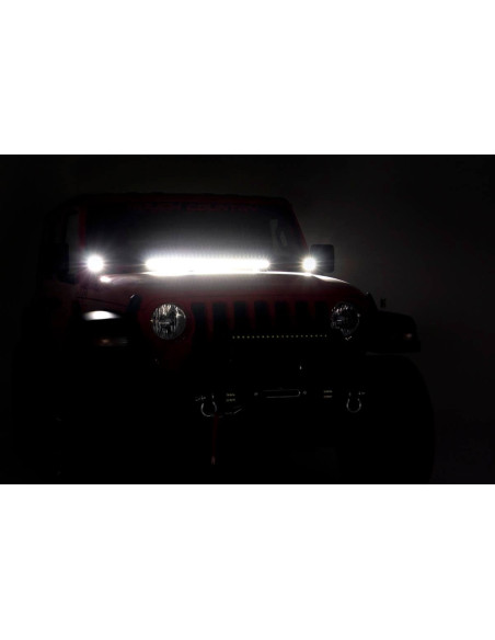 ROUGH COUNTRY LIGHTING 2" LED Cubes Hinge Mount Black | Jeep Wrangler JL | Jeep Gladiator JT