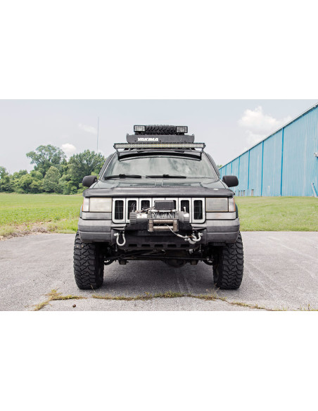 ROUGH COUNTRY SOPORTE BARRA LED Superior Parabrisas 50" Curva | Jeep Grand Cherokee ZJ