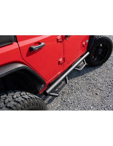 ROUGH COUNTRY Nerf Steps Wheel to Wheel 4 Door | Jeep Wrangler Unlimited