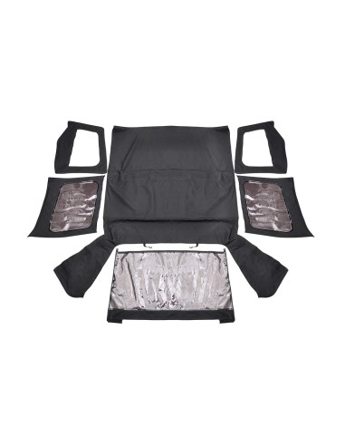 ROUGH COUNTRY Soft Top Replacement Black Half...