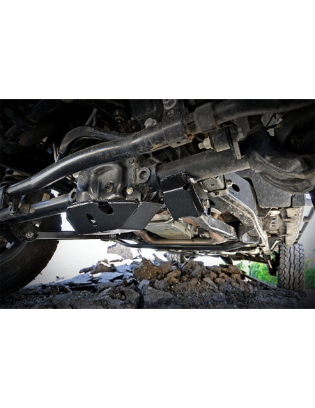 ROUGH COUNTRY Lower Control Arm Skid Plates Front | Jeep Wrangler JK