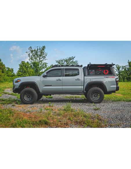 ROUGH COUNTRY Bed Cap MOLLE Side Storage Bin Driver | Toyota Tacoma