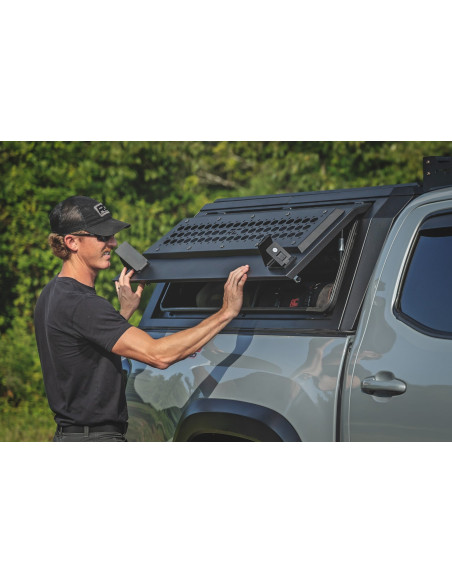 ROUGH COUNTRY Bed Cap Side Shelf Storage Bin | Passenger Side | Toyota Tacoma
