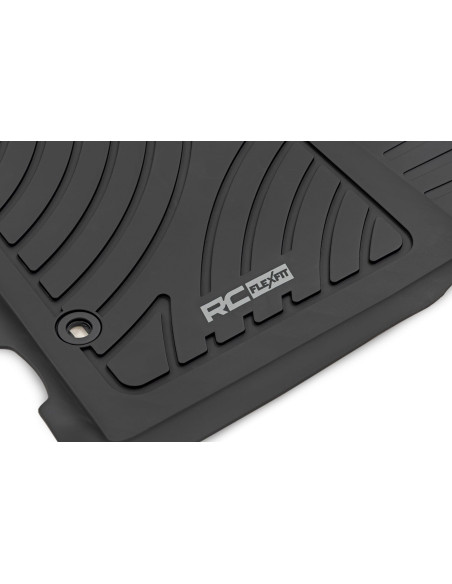 ROUGH COUNTRY Flex-Fit Floor Mats Front and Rear | Toyota Tacoma